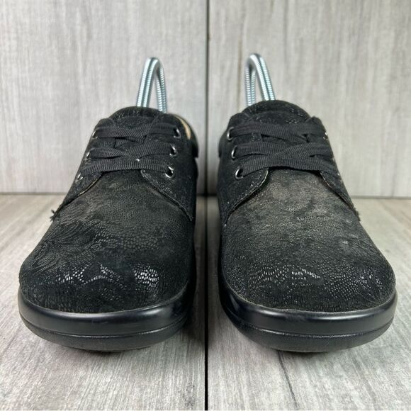 Alegria Kim 676 Lace Up Sneaker Black Lace Comfort Sneaker Womens Size 7 EUR 37 - Picture 5 of 10